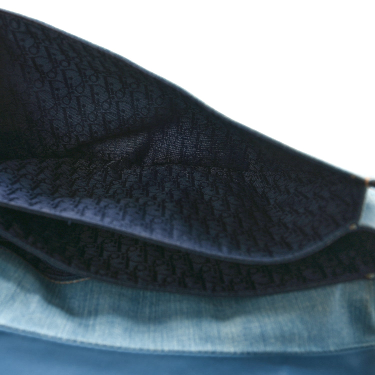 Christian Dior Denim Admit It Hobo Blue 5 of 9