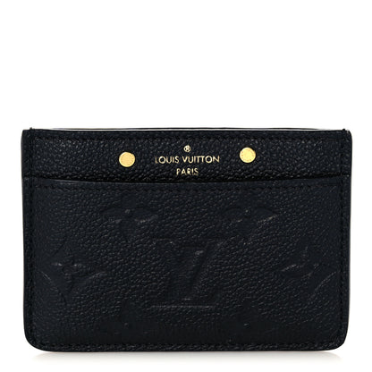 Louis Vuitton Empreinte Card Holder Black 1 of 6