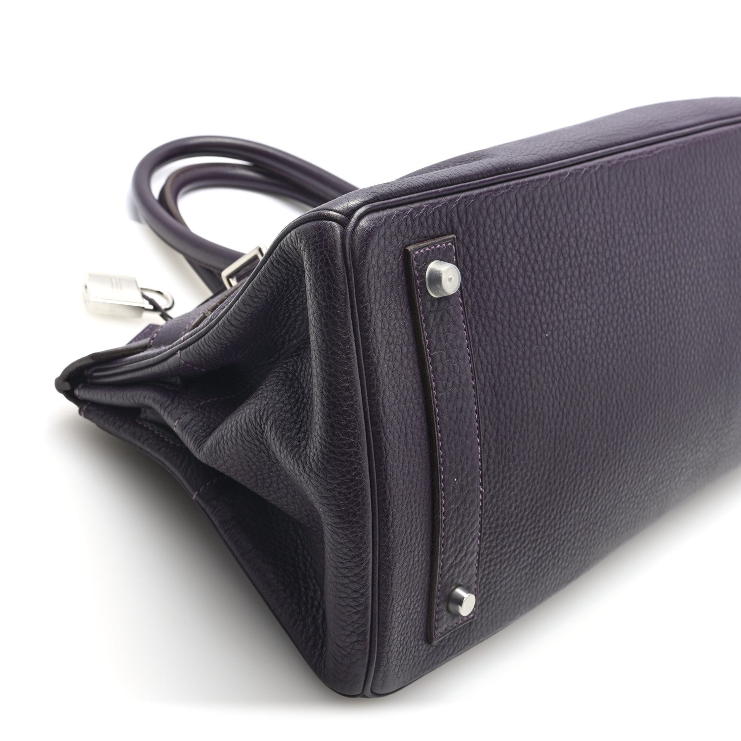 Hermes Taurillon Clemence JPG Birkin 42 Raisin 9 of 10