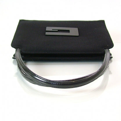 Gucci Nylon Leather Tote Black 4 of 11