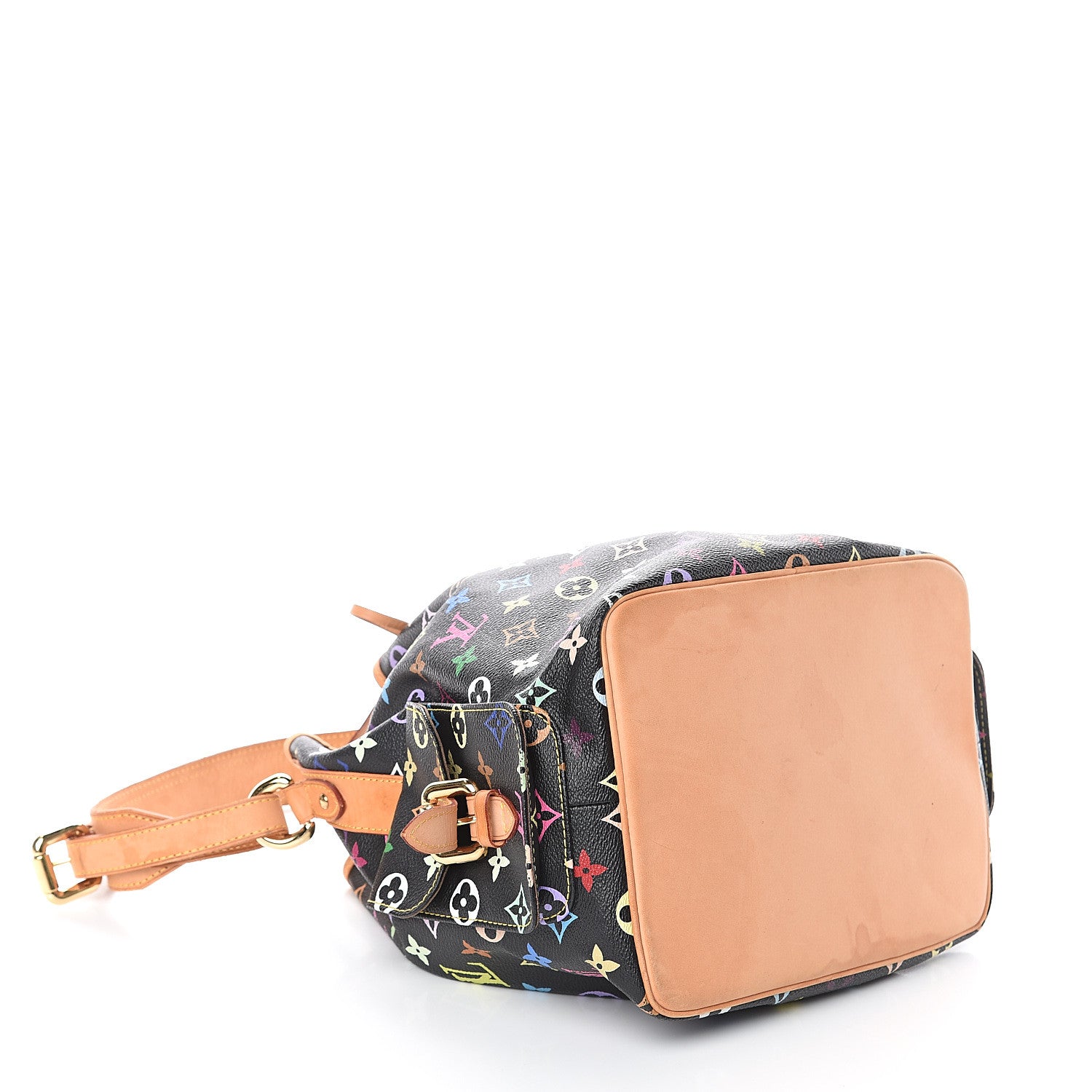 Louis Vuitton Monogram Multicolor Petit Noe Black 3 of 7