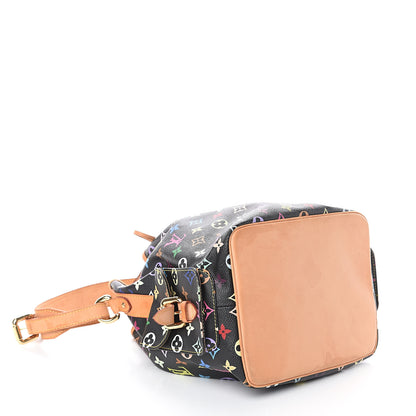 Louis Vuitton Monogram Multicolor Petit Noe Black 3 of 7