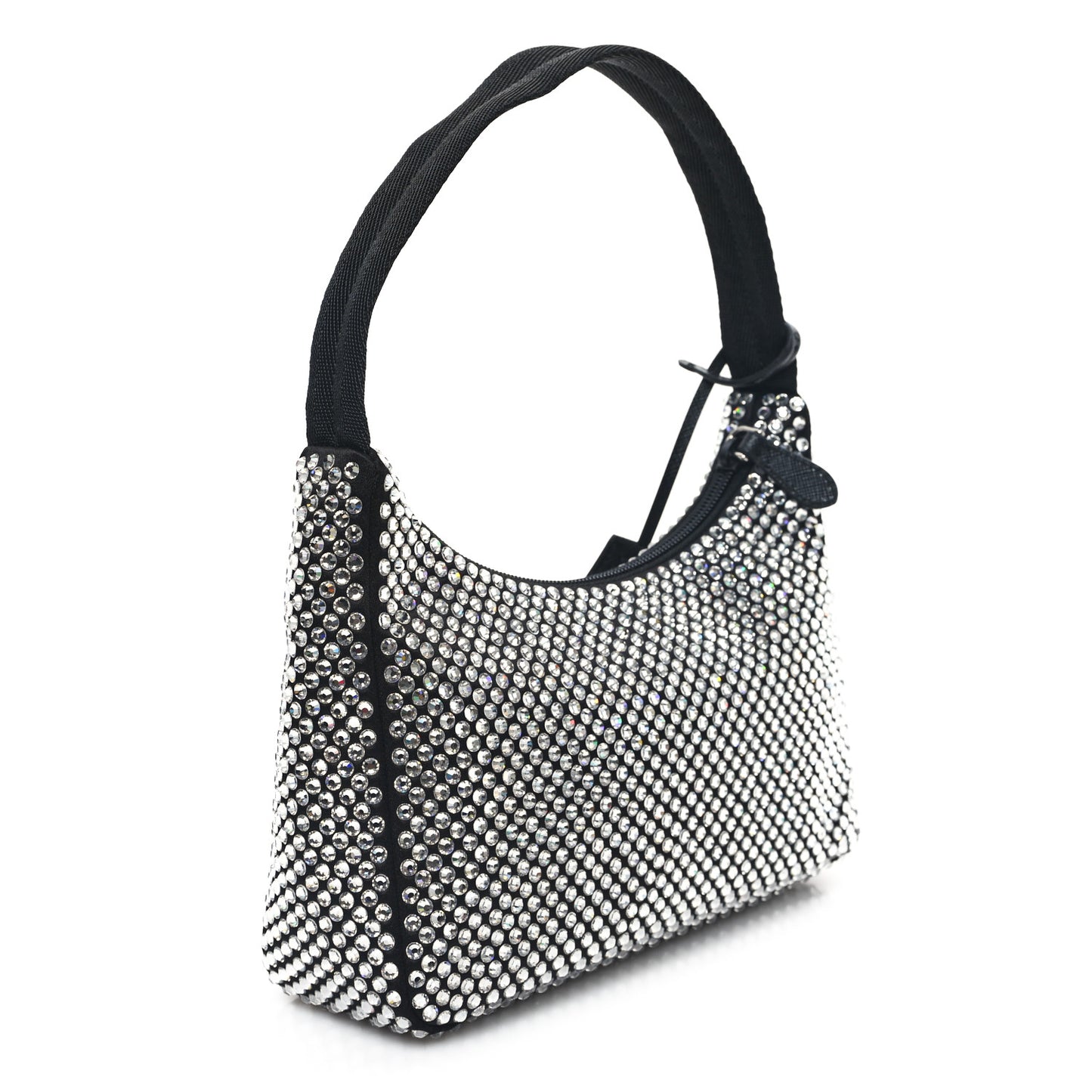 Satin Crystal Mini Re-Edition 2000 Bag Cristal
