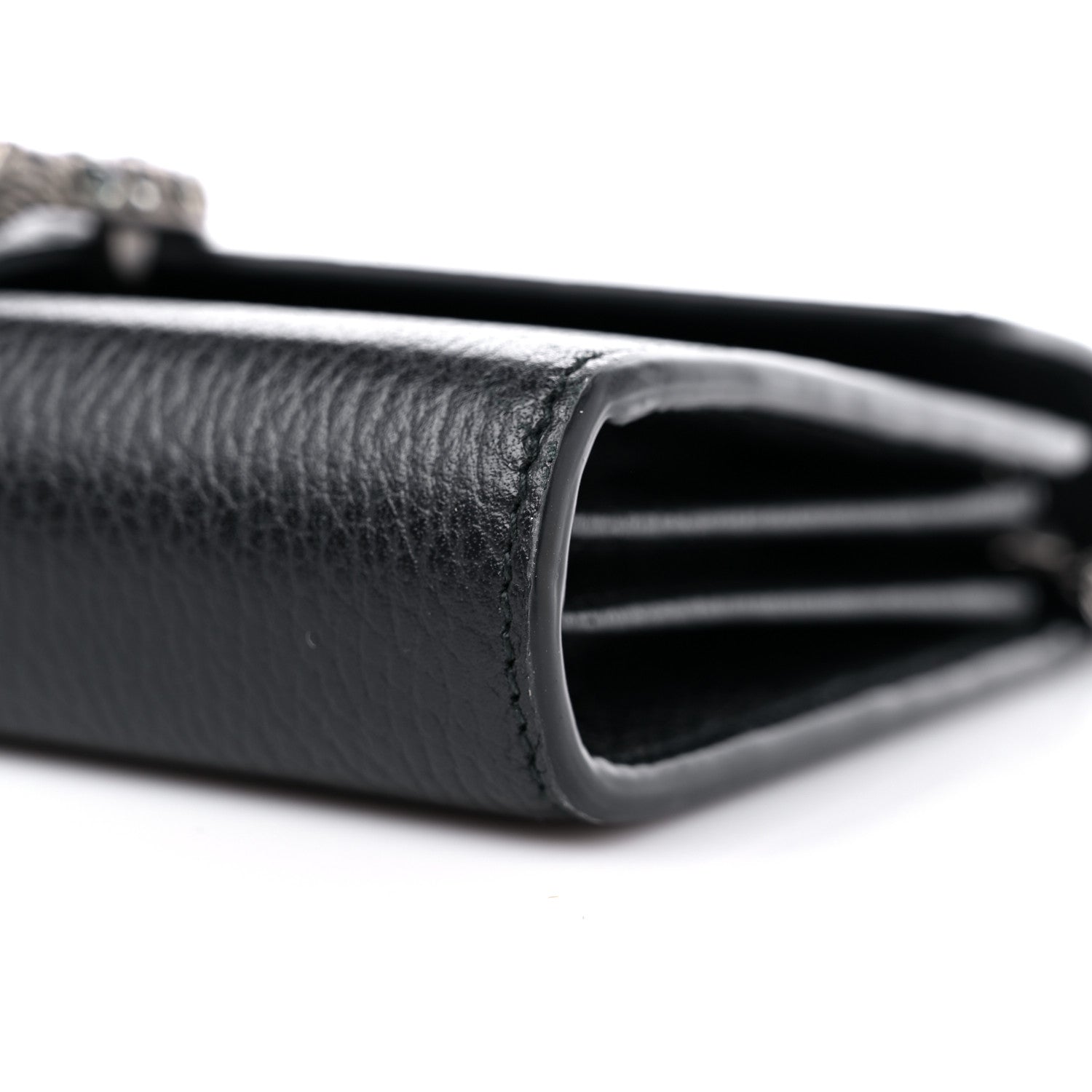 Gucci Calfskin Mini Dionysus Chain Wallet Black 9 of 14