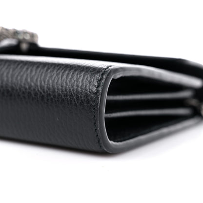 Gucci Calfskin Mini Dionysus Chain Wallet Black 9 of 14