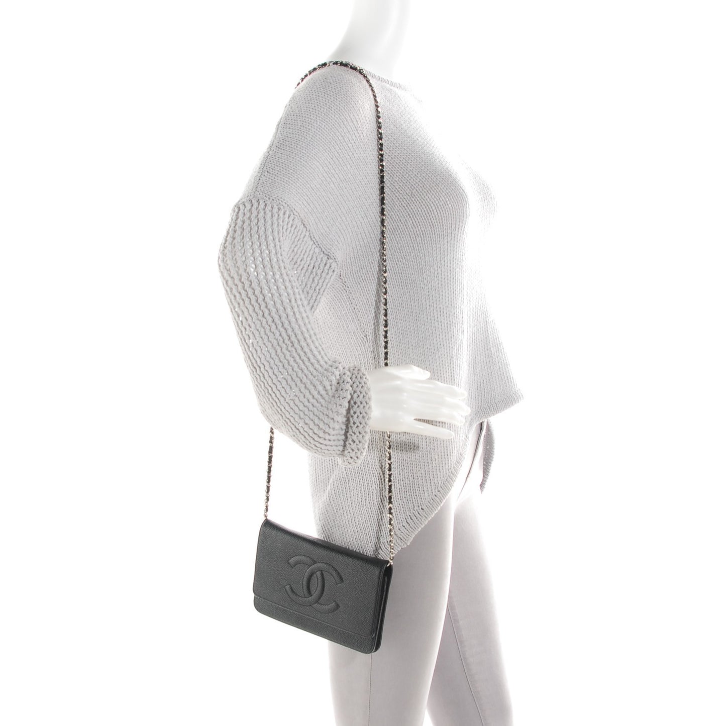 Caviar Timeless CC Wallet on Chain WOC Black