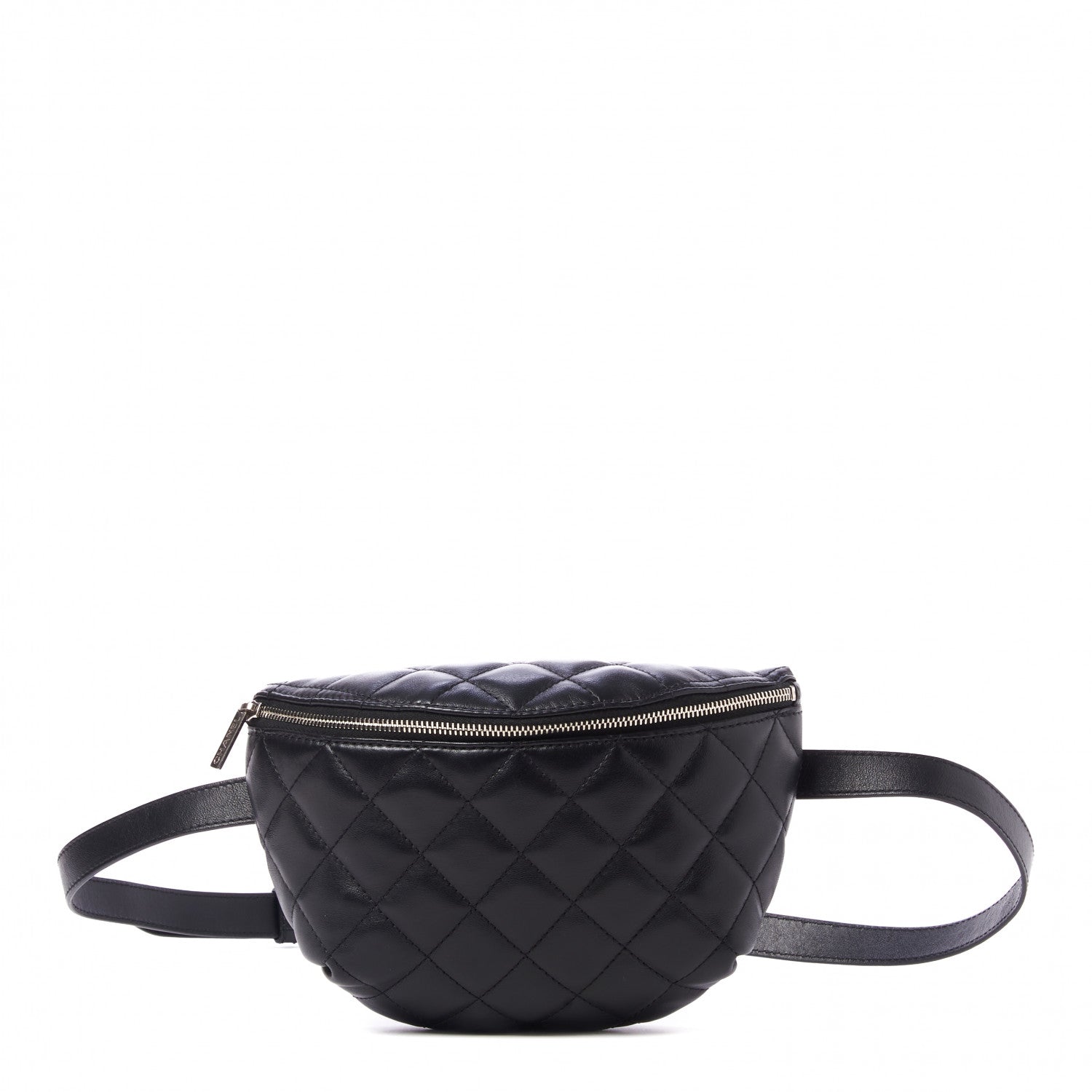 Chanel Calfskin Quilted Waist Belt Bag Black 1 of 10