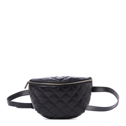 Chanel Calfskin Quilted Waist Belt Bag Black 1 of 10