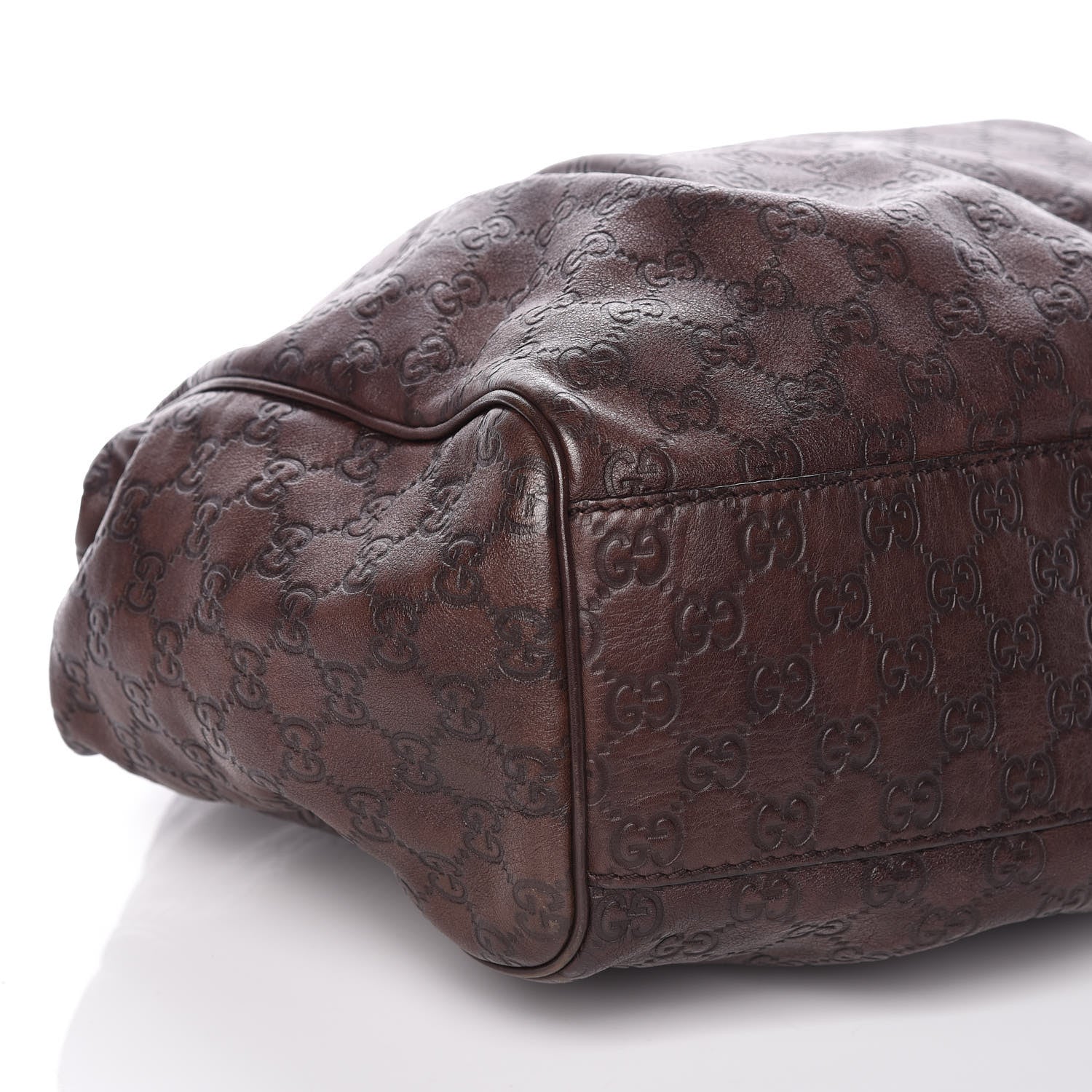 Gucci Guccissima Signature Large Sukey Tote Chocolate 5 of 9