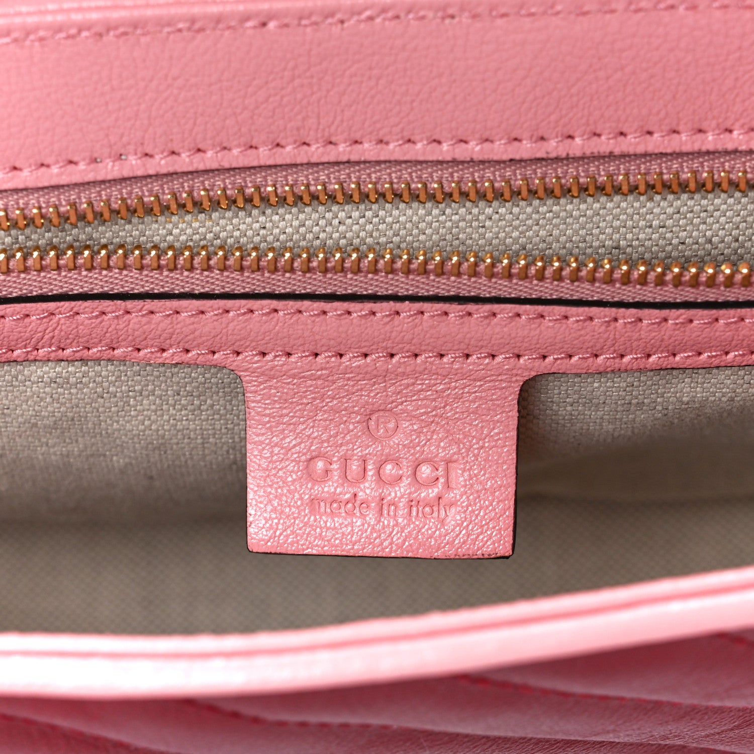 Gucci Azalea Calfskin Enamel Matelasse Diagonal Small Torchon GG Marmont Shoulder Bag New Cherry Red Wild Rose 6 of 11