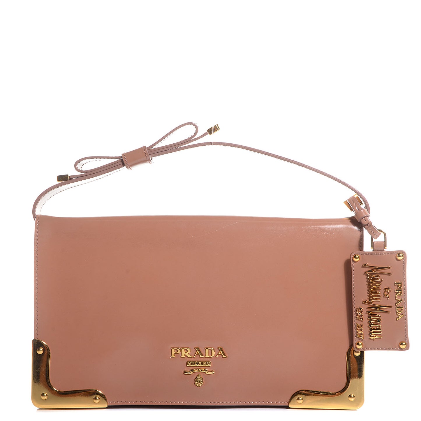 Spazzolato Leather NM Pochette Nudo