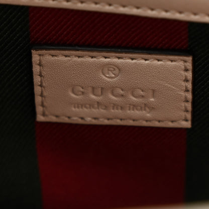 Gucci GG Supreme Monogram Medium Emblem Bucket Bag Beige Mystic White 7 of 11