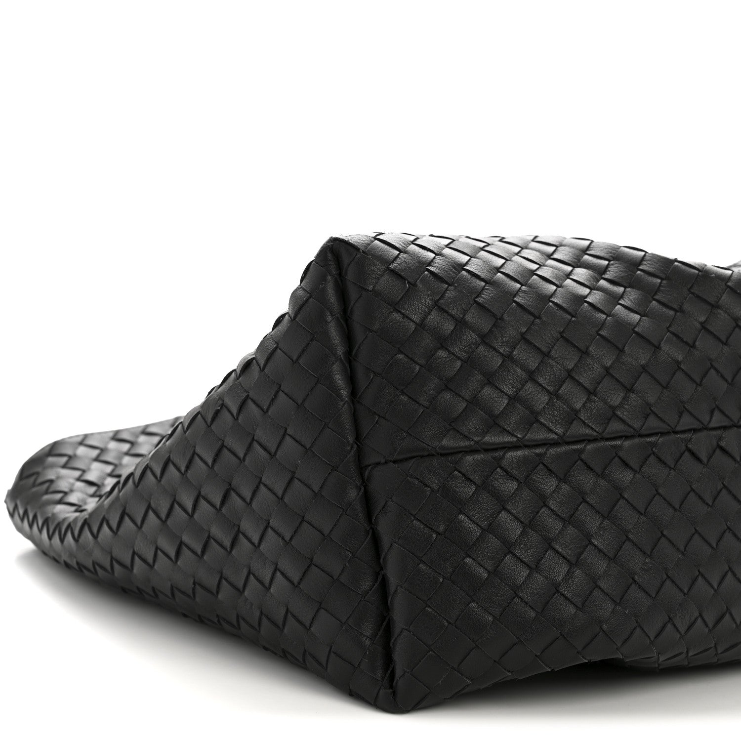 Bottega Veneta Calfskin Intrecciato Pinacoteca Reversible Tote Black Fondant 9 of 11