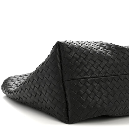 Bottega Veneta Calfskin Intrecciato Pinacoteca Reversible Tote Black Fondant 9 of 11