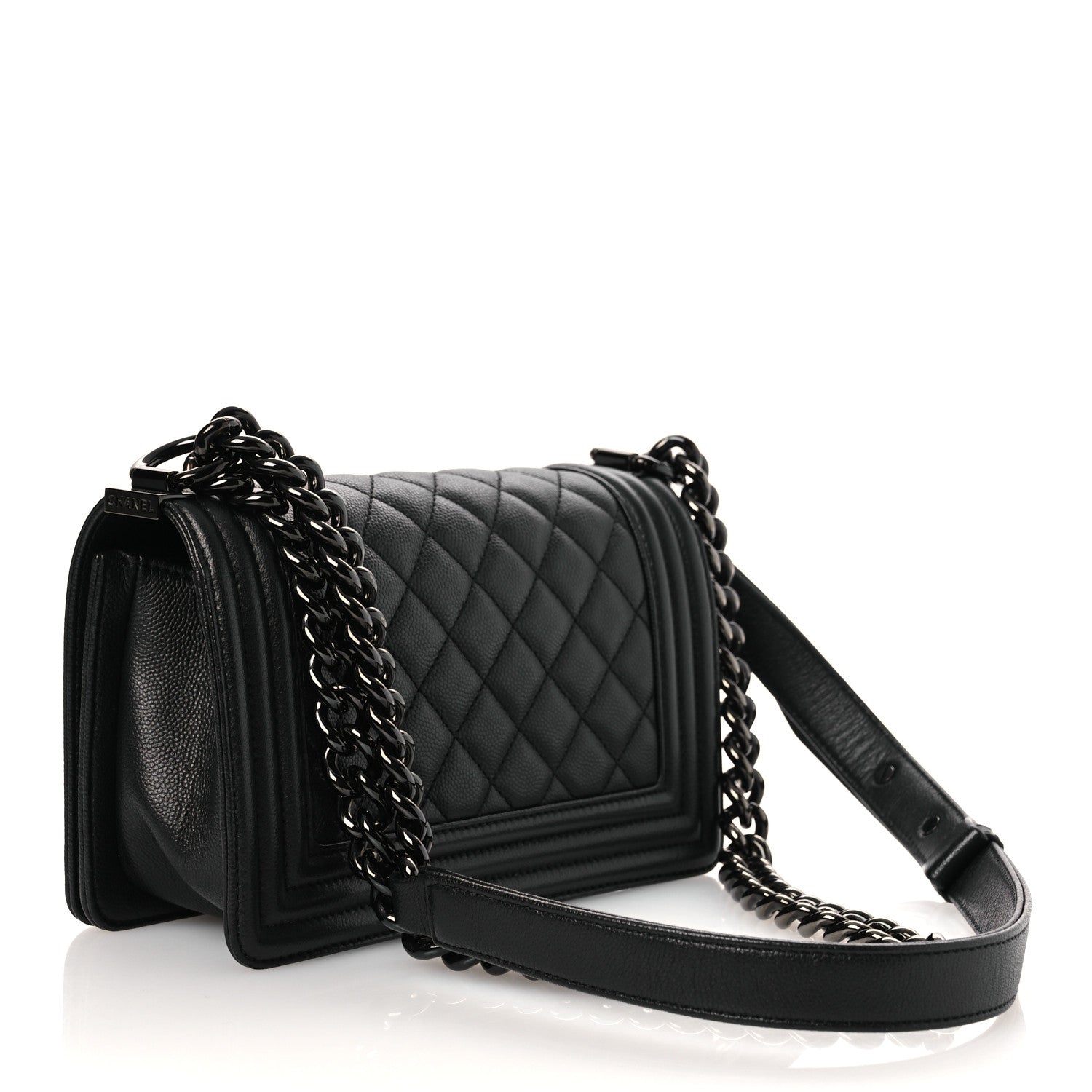 Chanel Caviar Quilted Small Boy Flap So Black 3 of 14