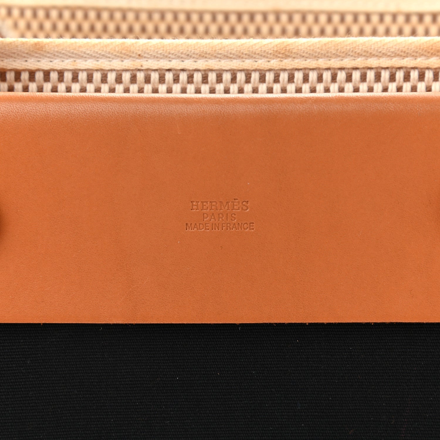Hermes Toile Vache Hunter Herbag Cabas PM Black Natural 5 of 12