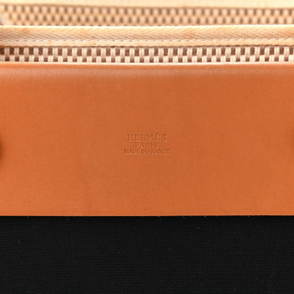 Hermes Toile Vache Hunter Herbag Cabas PM Black Natural 5 of 12