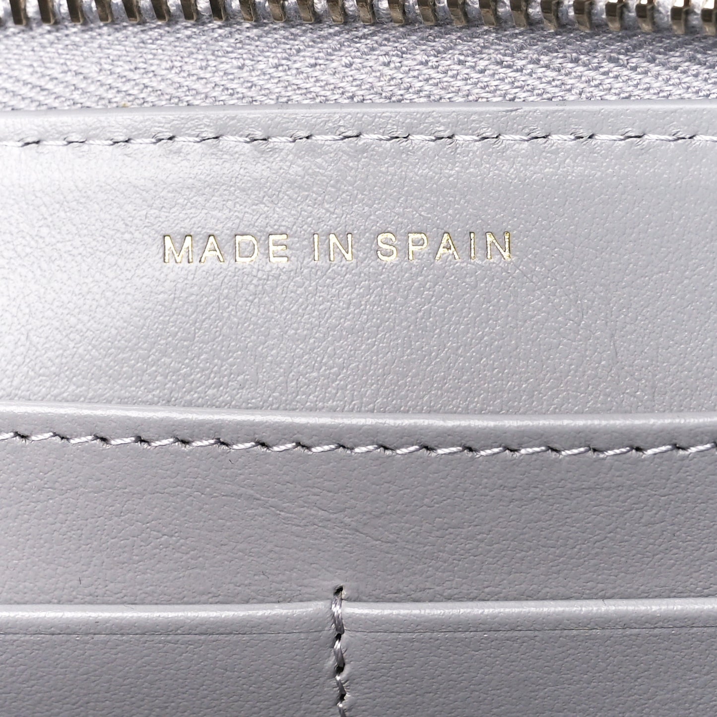 Lambskin Quilted Chanel 19 Long Zipped Around Wallet Grey