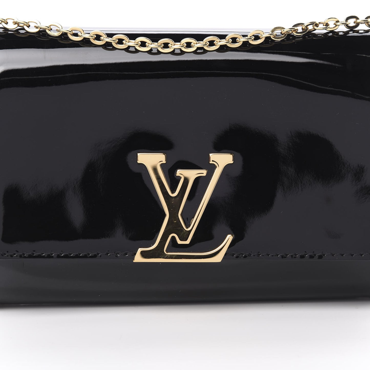 Patent Louise PM Chain Clutch Black