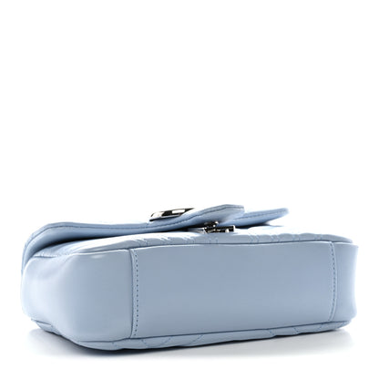 Gucci Lambskin Matelasse Small GG Marmont Shoulder Bag Porcelain Light Blue 4 of 10