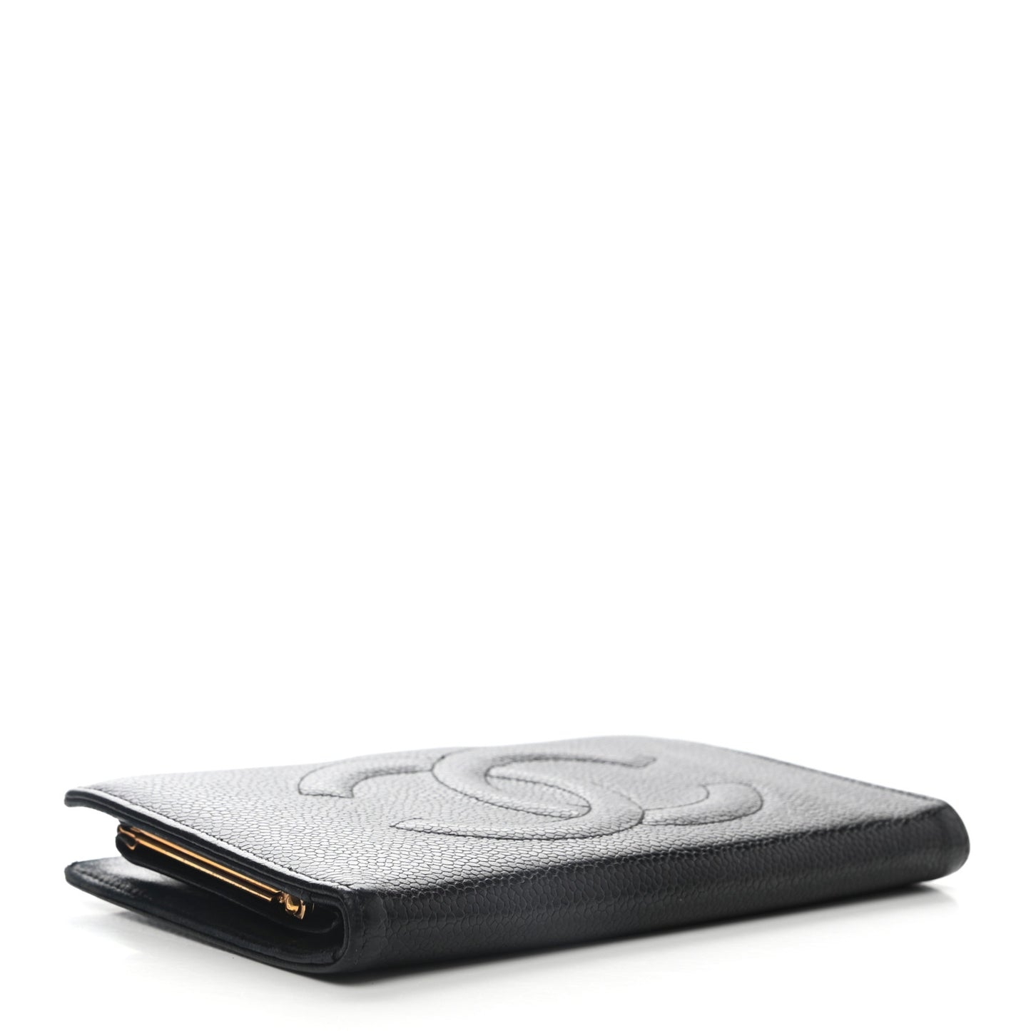 Caviar Timeless CC French Wallet Black