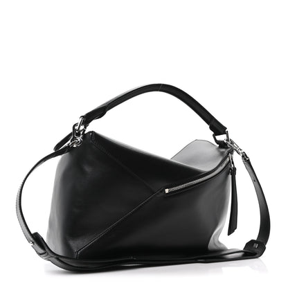 Loewe Calfskin Large Puzzle Edge Bag Black 3 of 9