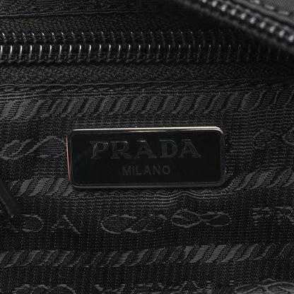 Prada Tessuto Nylon Vela Saffiano Wristlet Black 6 of 6