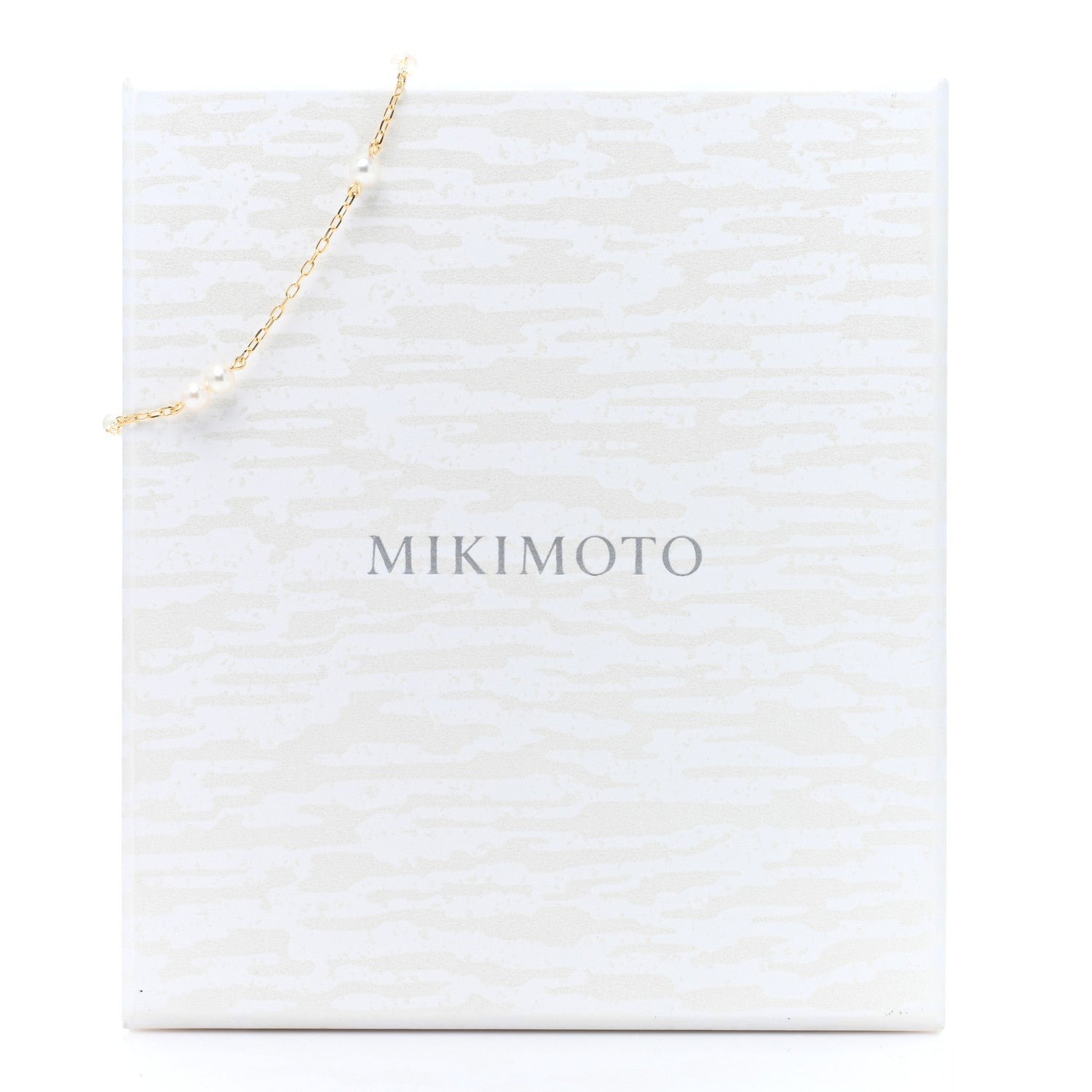 Mikimoto 18K Yellow Gold Akoya Pearl 3.5mm Station Bracelet 4 of 4