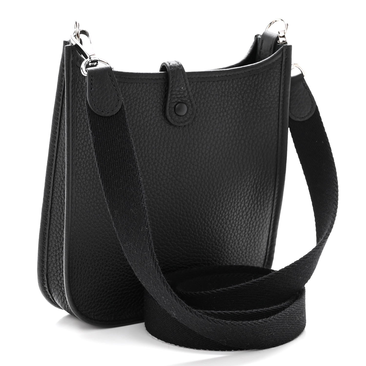 Hermes Taurillon Clemence Evelyne TPM Black 3 of 11