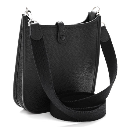 Hermes Taurillon Clemence Evelyne TPM Black 3 of 11