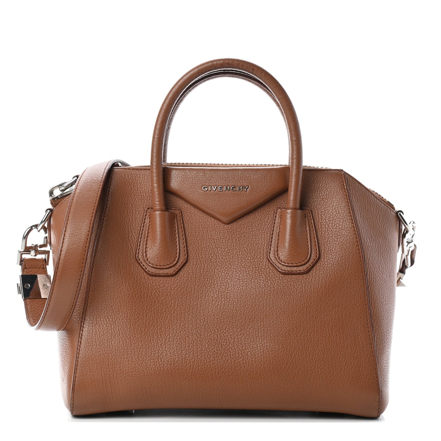 Sugar Goatskin Small Antigona Caramel