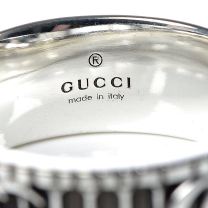 Gucci Sterling Silver Double G Band Ring 56 7.5 5 of 6