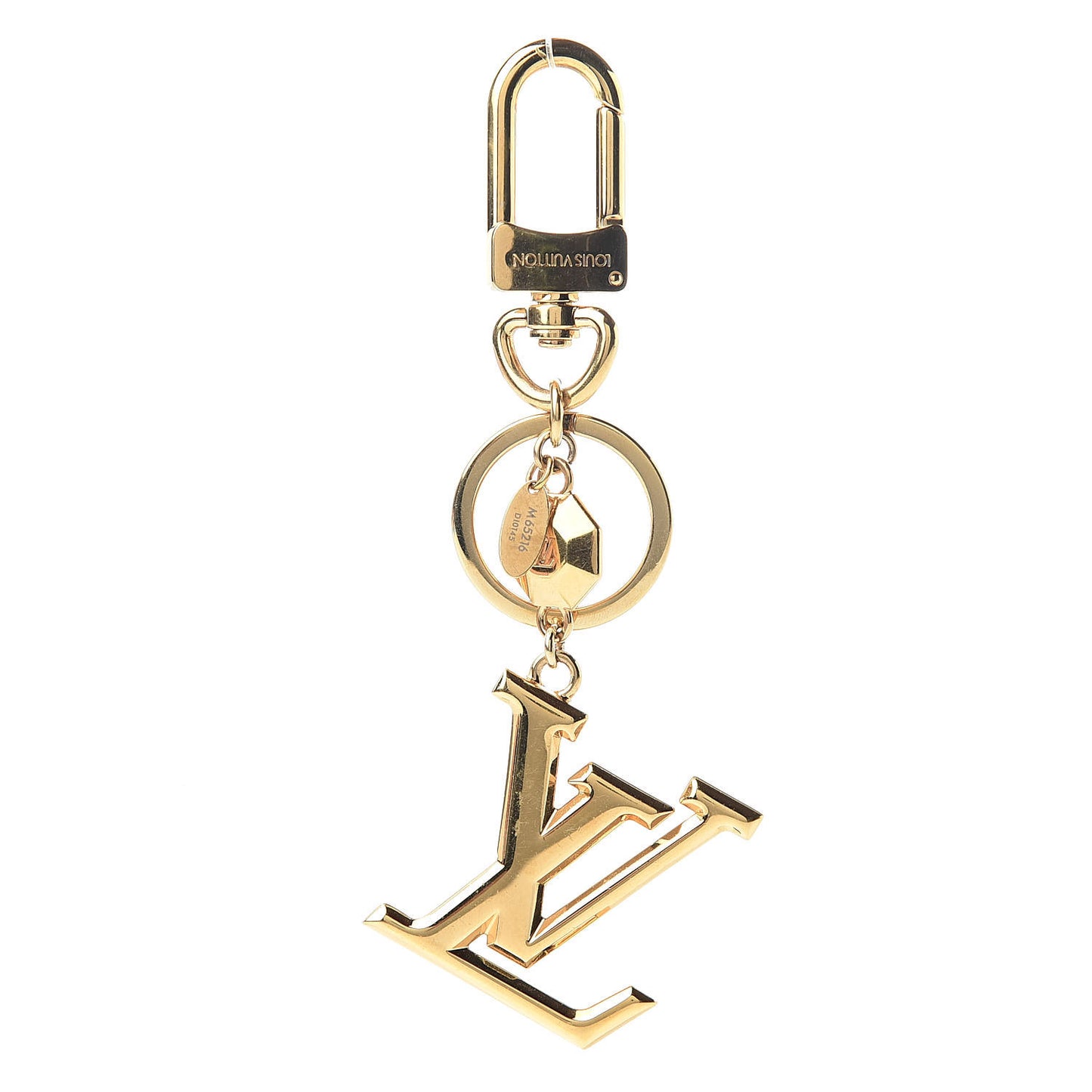 LV Facettes Bag Charm Key Holder Gold