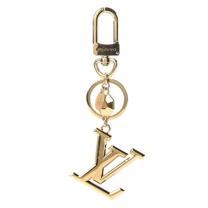 Louis Vuitton LV Facettes Bag Charm Key Holder Gold 1 of 4