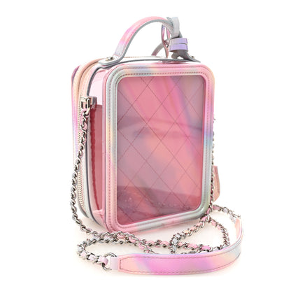 Chanel PVC Patent Calfskin Patent Lambskin Vertical Vanity Case Pink 3 of 10