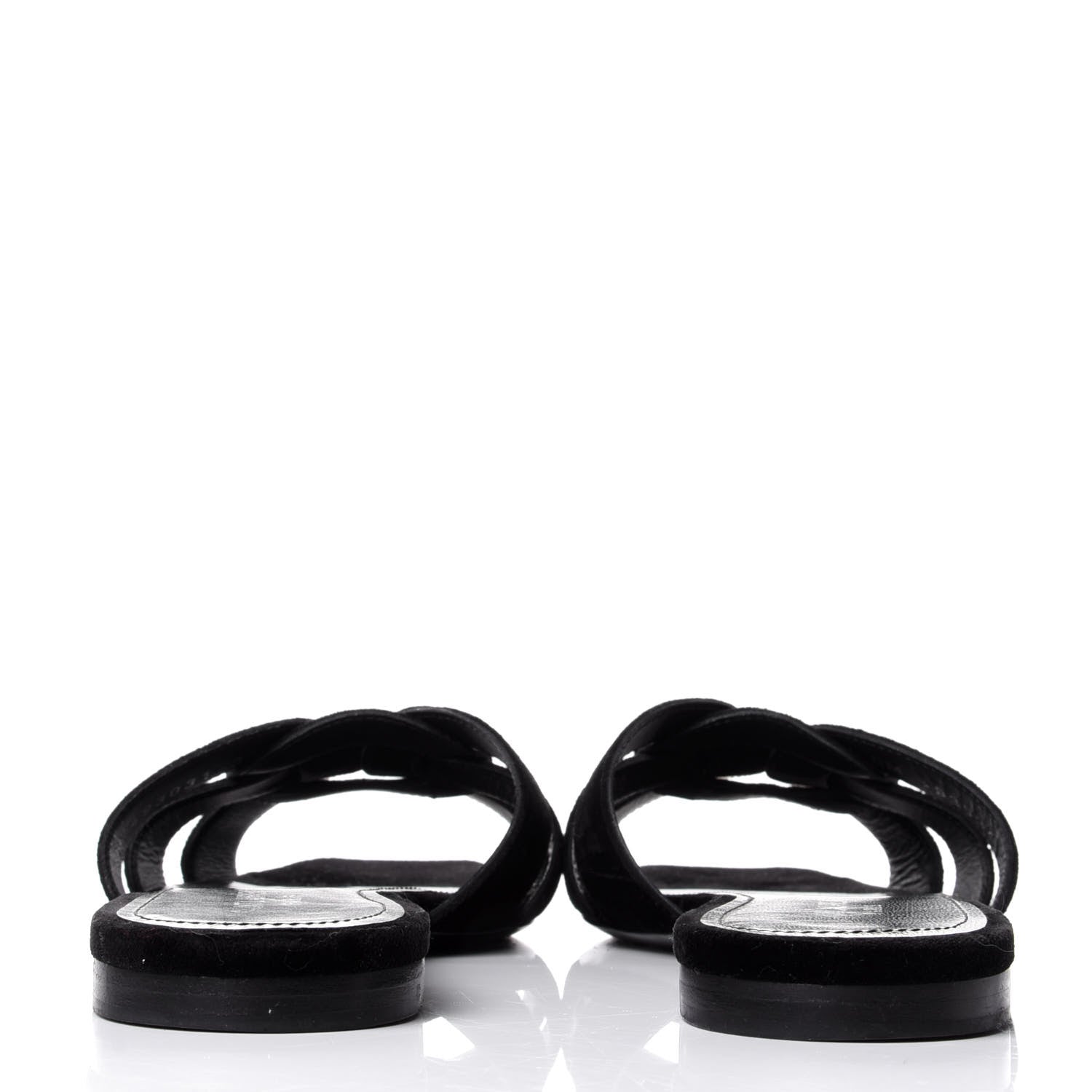 Saint Laurent Velvet Nu Pied 05 Sandals 38.5 Black 3 of 5