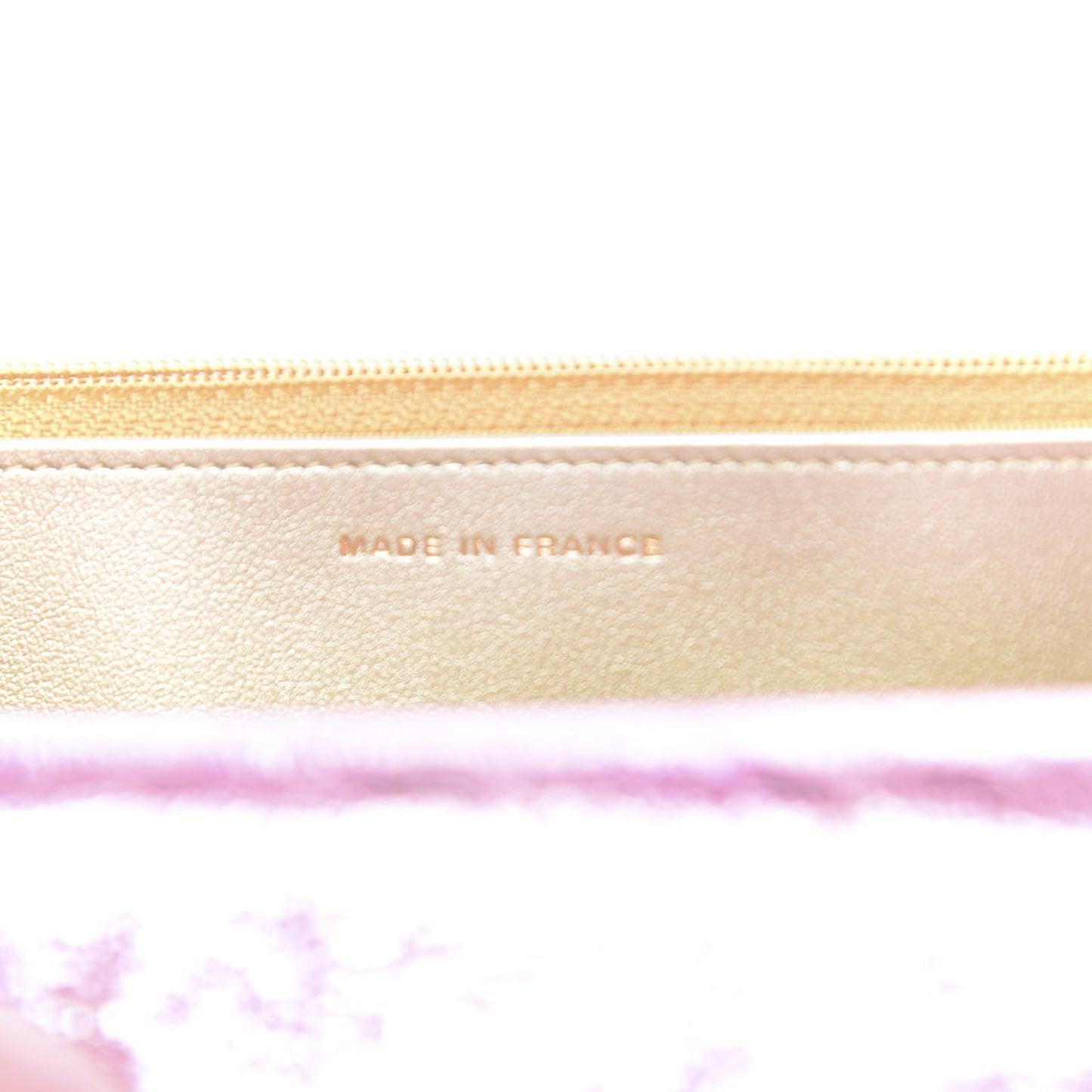 Metallic Goatskin Quilted 2.55 Reissue Wallet on Chain WOC Multicolor