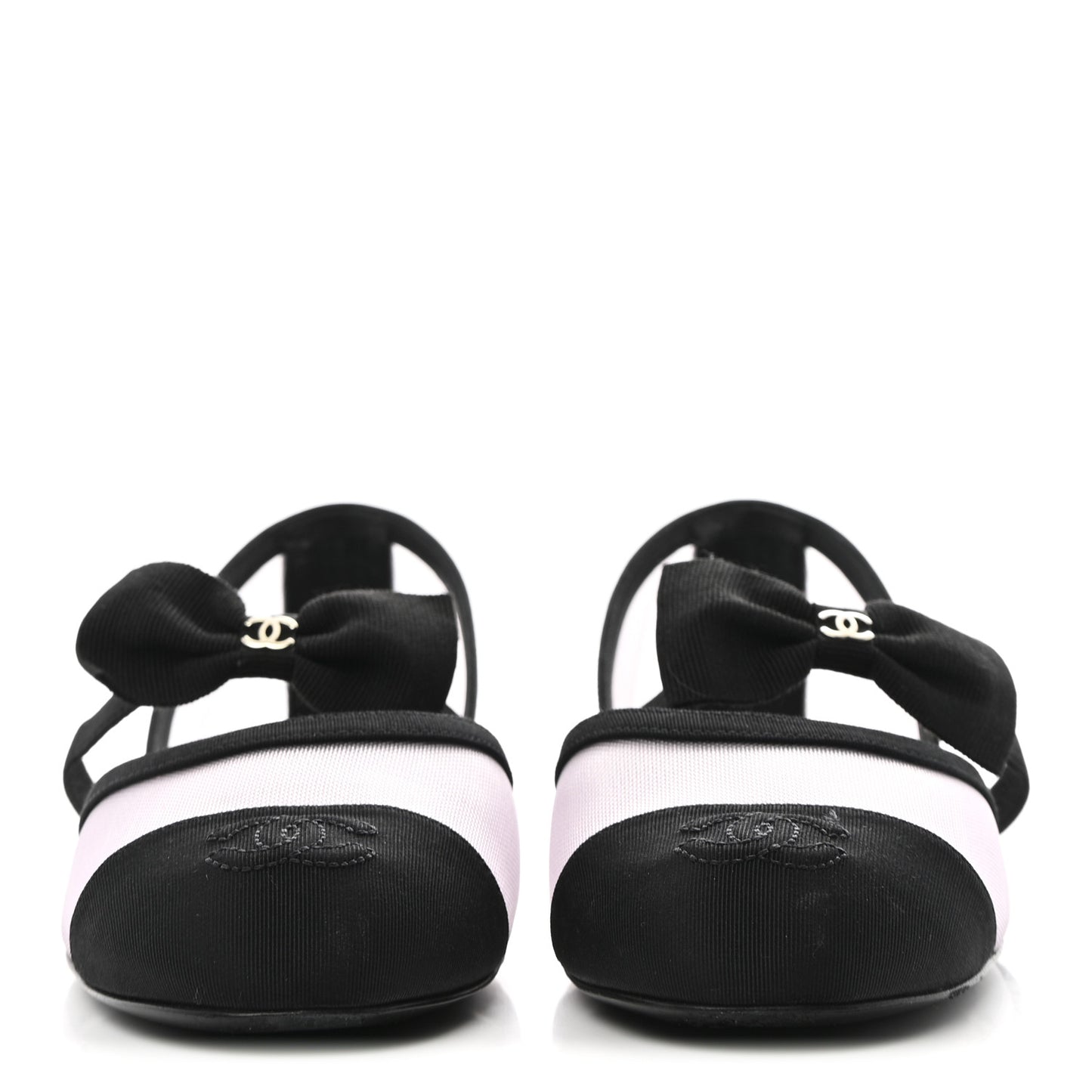 Mesh Grosgrain Mary Janes Flats 37 Light Pink Black