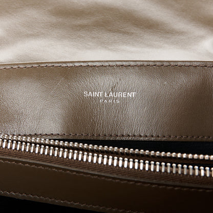 Saint Laurent Calfskin Y Quilted Monogram Medium Loulou Chain Satchel Faggio 6 of 11
