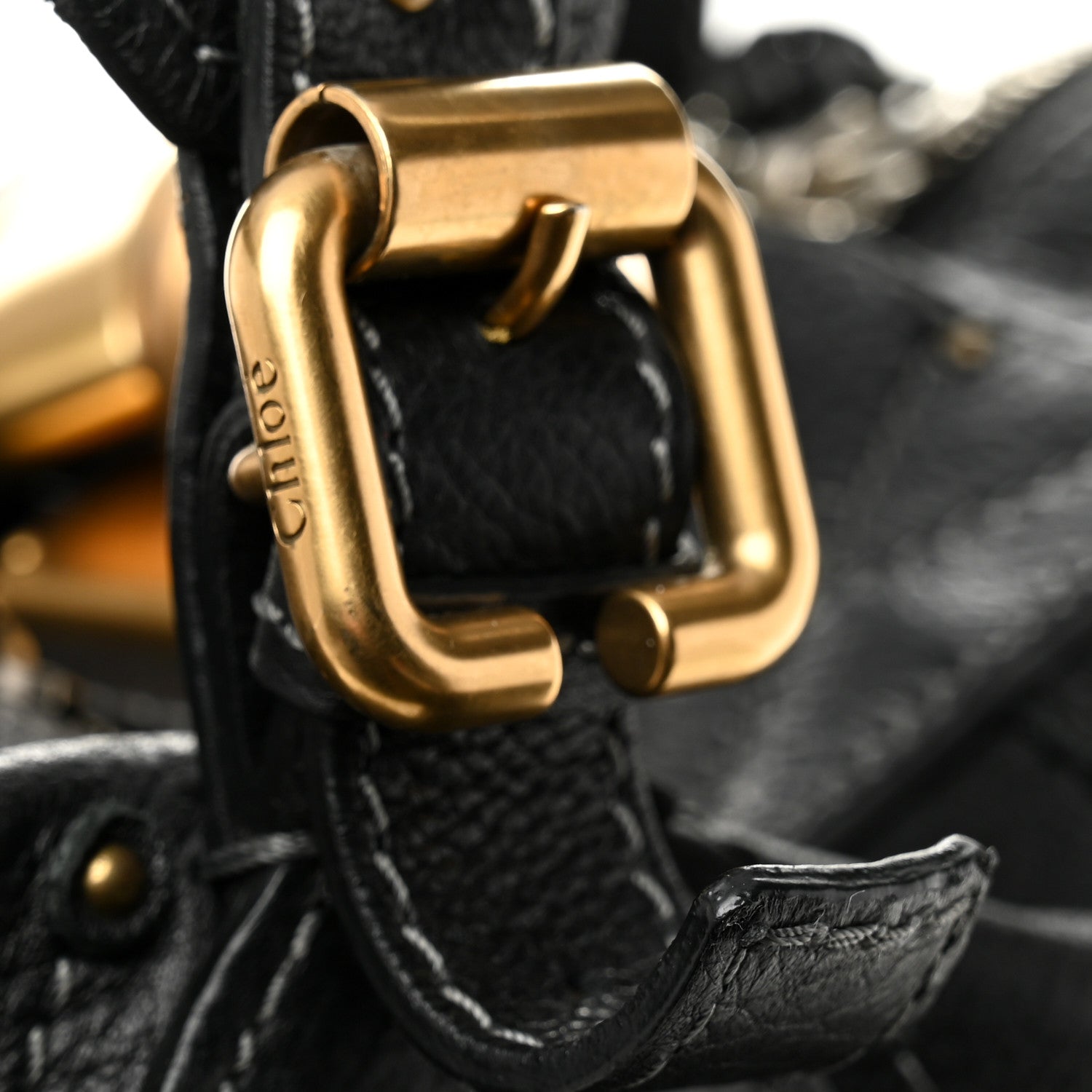 Chloe Calfskin Paddington Dome Satchel Black 11 of 13