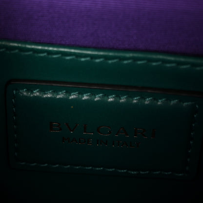 Bulgari Calfskin Small Serpenti Forever Snake Strap Crossbody Bag Emerald Green 6 of 10