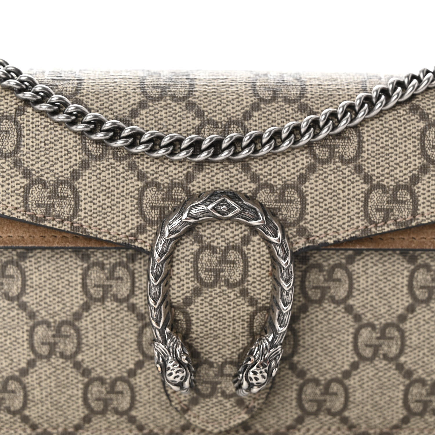 Gucci GG Supreme Monogram Super Mini Dionysus Shoulder Bag Taupe 7 of 11