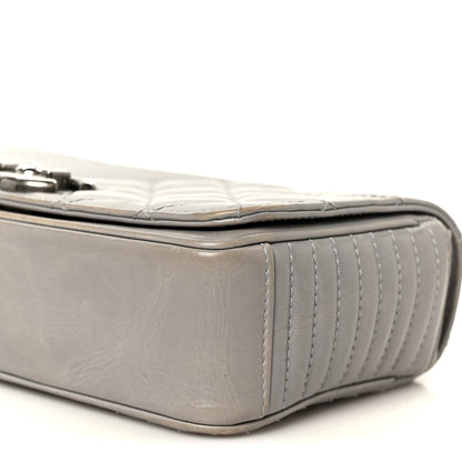 Chanel Glazed Calfskin Quilted Small Coco Boy Flap Grey 10 of 10