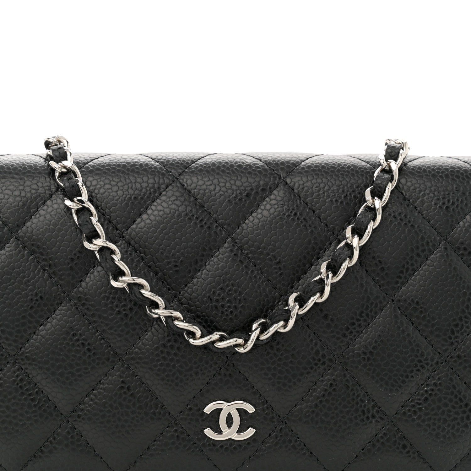 Chanel Caviar Quilted Wallet on Chain WOC Black 8 of 11