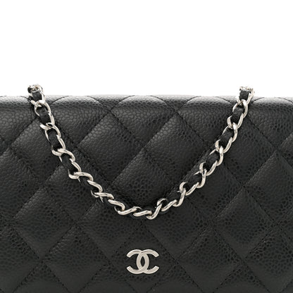 Chanel Caviar Quilted Wallet on Chain WOC Black 8 of 11
