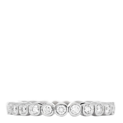 Tiffany Platinum Diamond .45ctw Jazz Eternity Band Ring 50 5.25 1 of 4