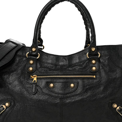 Balenciaga Agneau Giant 12 Gold Hardware Part Time Black 8 of 14