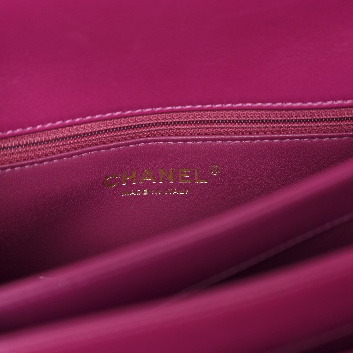 Lambskin Quilted Small Trendy CC Flap Dual Handle Bag Dark Pink