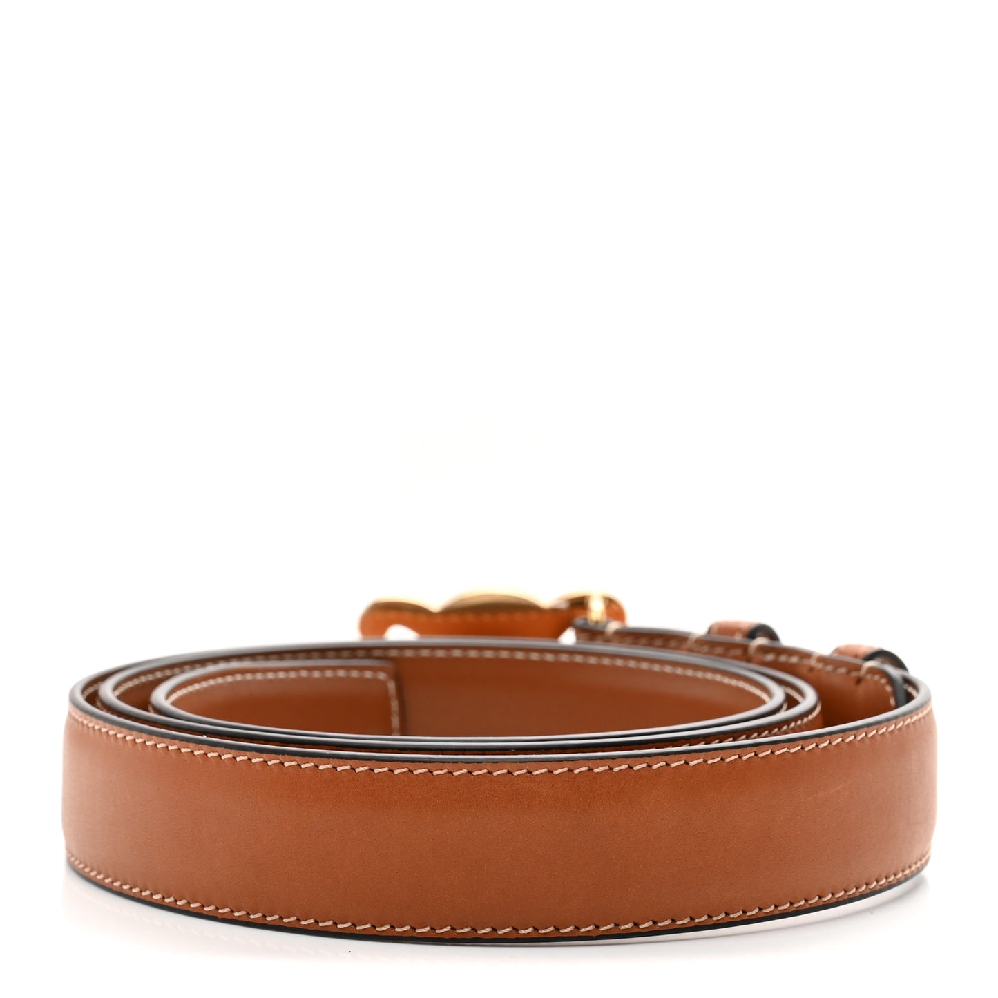 Natural Calfskin Medium 25mm Triomphe Belt 90 36 Tan