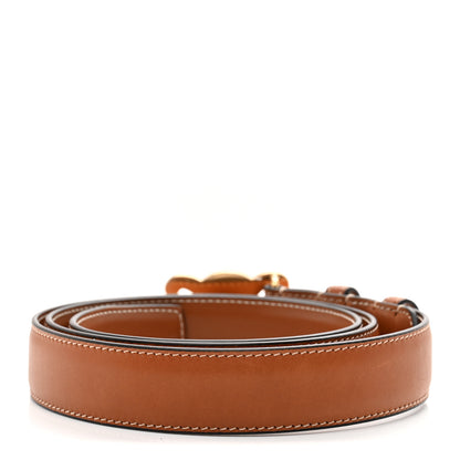 Celine Natural Calfskin Medium 25mm Triomphe Belt 90 36 Tan 2 of 7